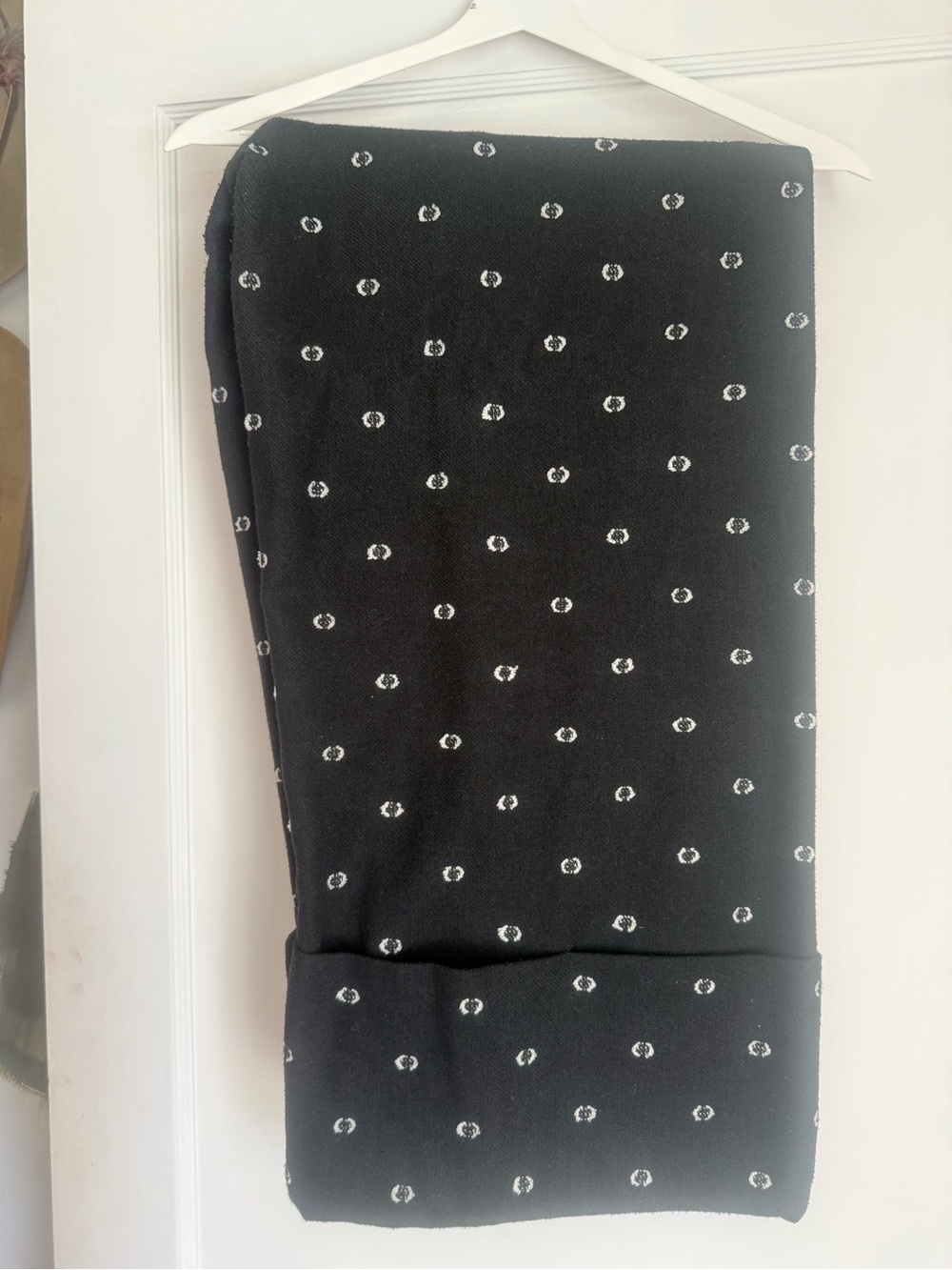 ASOS Black Trousers with White Dot Print